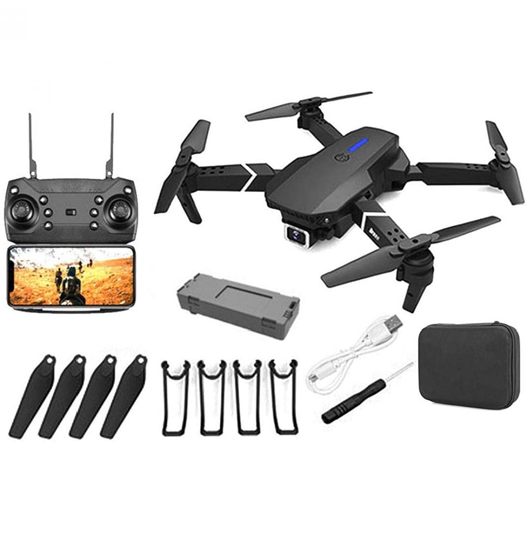 E88 Pro Drone E88 Max Dual Camera Dron Comercial Avec Telecommande De Visionnage Kids Plane Drone With 12Mp Camera SKU: ELE-1150-361C