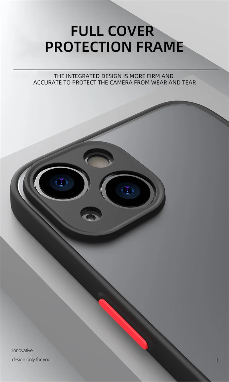 Jingjia Armor Bumper Shockproof Case For iPhone 15 11 12 13 Mini 14 Pro XR X Xs Max 7 8 Plus SE 2020 Silicone Hard Cover Capa